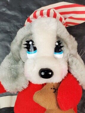 Applause VTG Sad Sam Night Cap Holding Bear Dog Plush Stuffed Animal 51515 - GUC